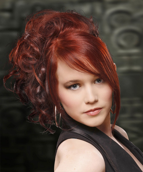 Half Up Braided Hairstyle With Curls