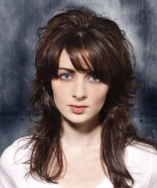 Long Shag Hairstyle With Bangs