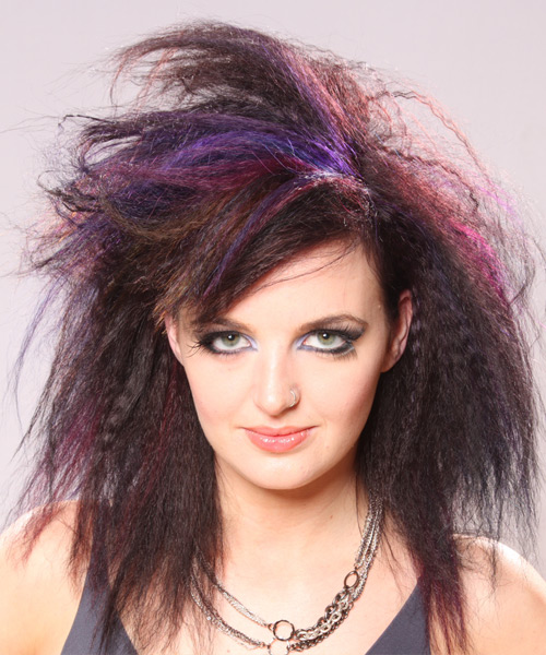 Long Emo Multi-Colored Curls