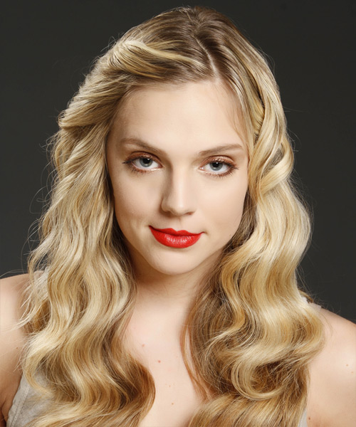 Long Blunt Cut Blonde Hairstyle