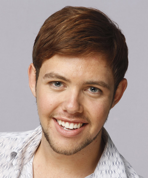 Short Straight    Honey Brunette   Hairstyle for Men