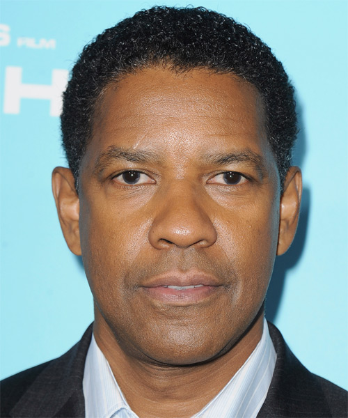 Denzel Washington Short Curly   Black  Afro  Hairstyle