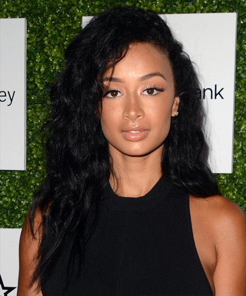 Draya Michele Long Curly   Black    Hairstyle