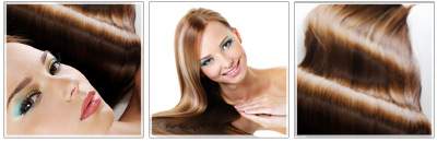 Model with long hair