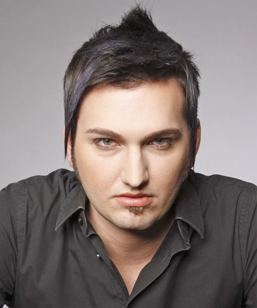 Short Straight   Black Ash    Hairstyle for Men