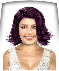 Darkest violet hair color