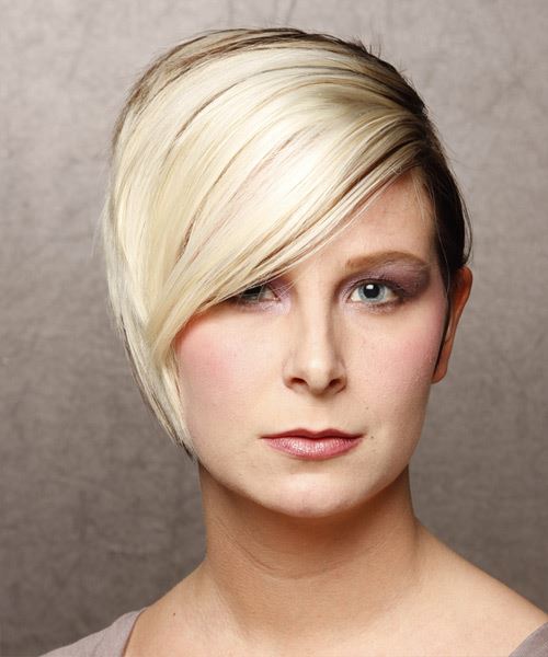 Short Head Contouring Two Tone Hairstyle