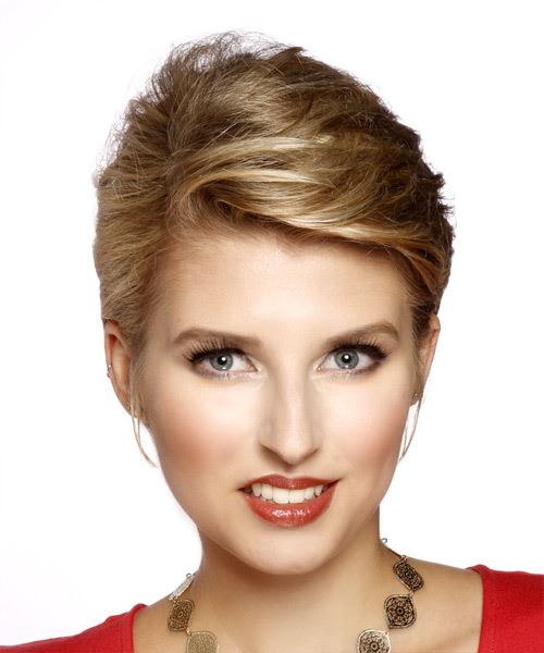 Short Upswept Windblown No-fuss Style