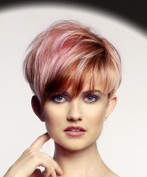 Edgy Color Combo Pixie Haircut